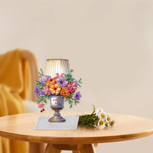 Load image into Gallery viewer, Flower Lamp Special Shaped Colorful Desktop Diamond Art Kits Bedroom Table Decor