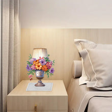 Load image into Gallery viewer, Flower Lamp Special Shaped Colorful Desktop Diamond Art Kits Bedroom Table Decor