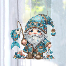 Load image into Gallery viewer, Acrylic Gnome Diamond Painting Home Decor Rhinestone Diamond Art Window Pendants