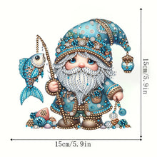 Load image into Gallery viewer, Acrylic Gnome Diamond Painting Home Decor Rhinestone Diamond Art Window Pendants