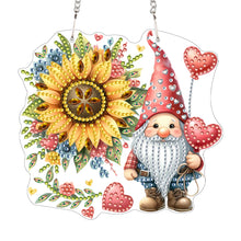 Load image into Gallery viewer, Acrylic Gnome Diamond Painting Home Decor Rhinestone Diamond Art Window Pendants