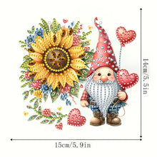 Load image into Gallery viewer, Acrylic Gnome Diamond Painting Home Decor Rhinestone Diamond Art Window Pendants