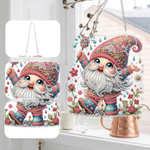 Load image into Gallery viewer, Acrylic Gnome Diamond Painting Home Decor Rhinestone Diamond Art Window Pendants