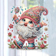 Load image into Gallery viewer, Acrylic Gnome Diamond Painting Home Decor Rhinestone Diamond Art Window Pendants