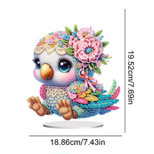Load image into Gallery viewer, Acrylic Flower Sloth Parrot Cat Dragon Table Top Diamond Painting Ornament Kits