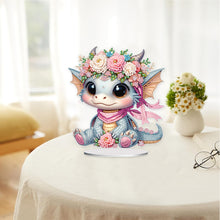 Load image into Gallery viewer, Acrylic Flower Sloth Parrot Cat Dragon Table Top Diamond Painting Ornament Kits