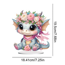 Load image into Gallery viewer, Acrylic Flower Sloth Parrot Cat Dragon Table Top Diamond Painting Ornament Kits