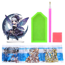 Load image into Gallery viewer, Acrylic Fairy Girl Desktop Diamond Art Kits Diamond Painting Tabletop Decoration