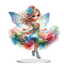 Load image into Gallery viewer, Acrylic Fairy Girl Desktop Diamond Art Kits Diamond Painting Tabletop Decoration