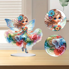 Load image into Gallery viewer, Acrylic Fairy Girl Desktop Diamond Art Kits Diamond Painting Tabletop Decoration