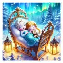 Load image into Gallery viewer, Diamond Painting - Full Round - disney princess elsa anna (40*40CM)