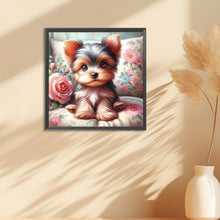 Load image into Gallery viewer, Diamond Painting - Full Round - Puppy Yorkshire Terrier (30*30CM)