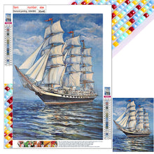 Load image into Gallery viewer, Diamond Painting - Full Square - sea sailing boat (30*40CM)