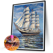 Load image into Gallery viewer, Diamond Painting - Full Square - sea sailing boat (30*40CM)