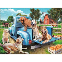 Load image into Gallery viewer, Diamond Painting - Full Square - puppy car (40*30CM)