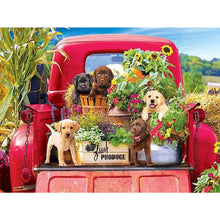 Load image into Gallery viewer, Diamond Painting - Full Square - puppy car (40*30CM)