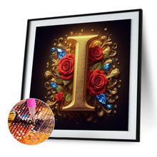 Load image into Gallery viewer, Diamond Painting - Full Round - Flower letter-I (30*30CM)