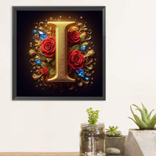 Load image into Gallery viewer, Diamond Painting - Full Round - Flower letter-I (30*30CM)