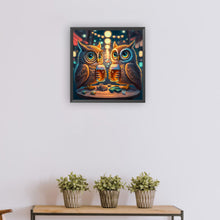 Load image into Gallery viewer, Diamond Painting - Full Round - Owl drinking drink (30*30CM)