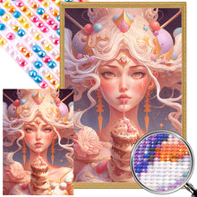 Load image into Gallery viewer, AB Diamond Painting - Full Round - Beautiful candy style girl (40*60CM)