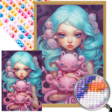 Load image into Gallery viewer, AB Diamond Painting - Full Round - beautiful girl (40*60CM)