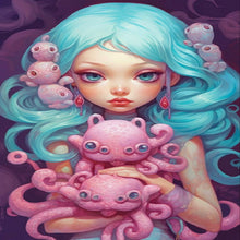 Load image into Gallery viewer, AB Diamond Painting - Full Round - beautiful girl (40*60CM)