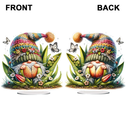 Gnome Double Sided Effect Diamond Painting Tabletop Ornaments Kit Table Decor