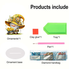 Load image into Gallery viewer, Gnome Double Sided Effect Diamond Painting Tabletop Ornaments Kit Table Decor