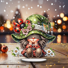 Load image into Gallery viewer, Gnome Double Sided Effect Diamond Painting Tabletop Ornaments Kit Table Decor