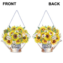 Load image into Gallery viewer, Double Sided Special Shaped 5D DIY Sunflower Bouquet Hanging Diamond Art Kits