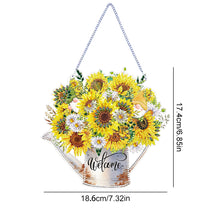 Load image into Gallery viewer, Double Sided Special Shaped 5D DIY Sunflower Bouquet Hanging Diamond Art Kits