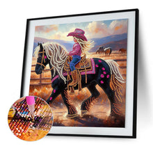 Load image into Gallery viewer, Diamond Painting - Partial Special Shaped - cowgirl (30*30CM)