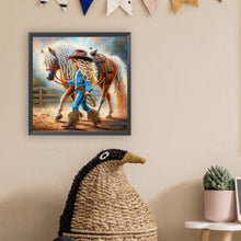 Load image into Gallery viewer, Diamond Painting - Partial Special Shaped - cowgirl (30*30CM)