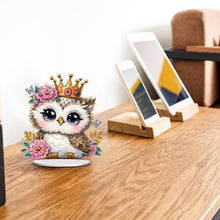 Load image into Gallery viewer, Double Side Special Shaped Cute Owl Desktop Diamond Art Kits Bedroom Table Decor