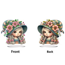 Load image into Gallery viewer, Double Side Special Shaped Cute Girl Desktop Diamond Art Kit Bedroom Table Decor