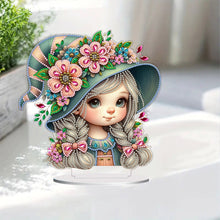 Load image into Gallery viewer, Double Side Special Shaped Cute Girl Desktop Diamond Art Kit Bedroom Table Decor