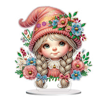 Load image into Gallery viewer, Double Side Special Shaped Cute Girl Desktop Diamond Art Kit Bedroom Table Decor