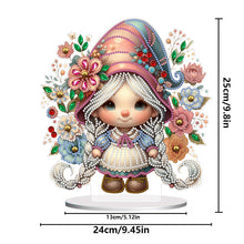 Load image into Gallery viewer, Double Side Special Shaped Cute Girl Desktop Diamond Art Kit Bedroom Table Decor