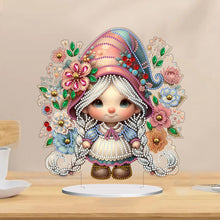 Load image into Gallery viewer, Double Side Special Shaped Cute Girl Desktop Diamond Art Kit Bedroom Table Decor