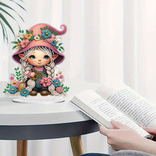 Load image into Gallery viewer, Double Side Special Shaped Cute Girl Desktop Diamond Art Kit Bedroom Table Decor