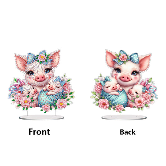 Double Side Special Shaped Animal Desktop Diamond Art Kits for Home Office Decor