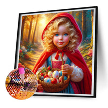 Load image into Gallery viewer, Diamond Painting - Full Round - little red riding hood girl (30*30CM)