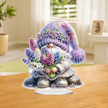 Load image into Gallery viewer, Acrylic Special Shaped Flower Gnome Diamond Painting Desktop Ornaments Kit
