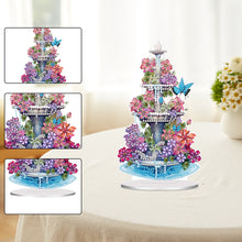 Load image into Gallery viewer, Acrylic Special Shaped Flower Fountain Table Top Diamond Painting Ornament Kits