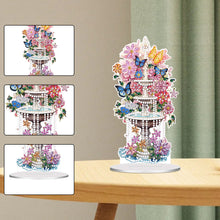 Load image into Gallery viewer, Acrylic Special Shaped Flower Fountain Table Top Diamond Painting Ornament Kits