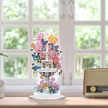 Load image into Gallery viewer, Acrylic Special Shaped Flower Fountain Table Top Diamond Painting Ornament Kits