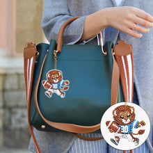 Load image into Gallery viewer, 6Pcs Full Drill Keyring Animal Double Sided Rhinestone Painting Keychain Pendant