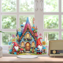 Load image into Gallery viewer, Acrylic Special Shaped Jungle Hut Diamond Painting Desktop Ornament for Beginner