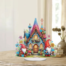 Load image into Gallery viewer, Acrylic Special Shaped Jungle Hut Diamond Painting Desktop Ornament for Beginner