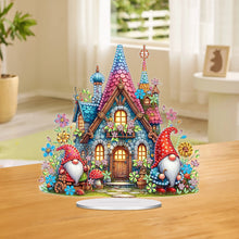 Load image into Gallery viewer, Acrylic Special Shaped Jungle Hut Diamond Painting Desktop Ornament for Beginner